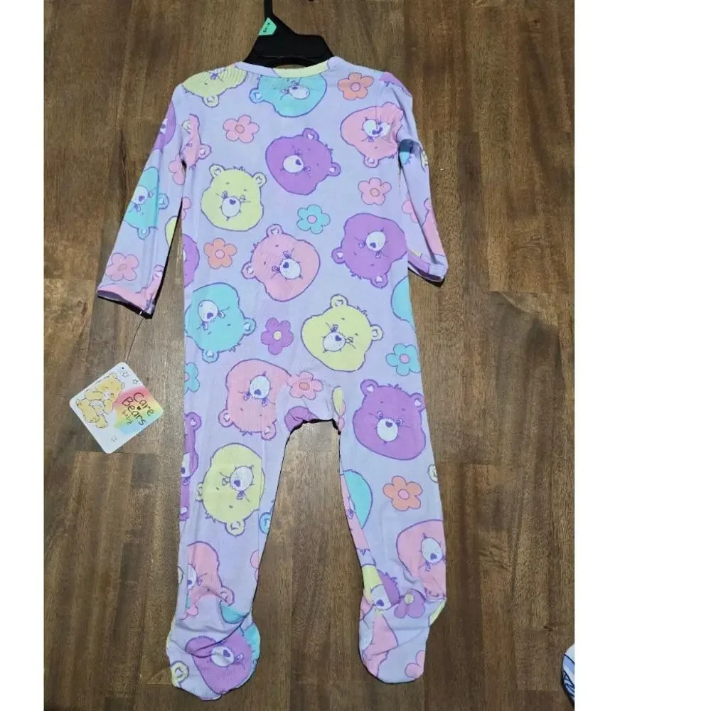 NWT Disney Baby Girls Footed Pajama LOT of 3 Bundle 3-6 Months